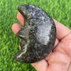 Piedra semipreciosa de piedra natural de 7 cm cara de luna de cristal cara de luna tallada a doble cara