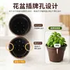 Maceta de plástico para uso doméstico, maceta grande de galón de resina engrosada de alta gama para suculentas, plantas verdes y bonsáis, adecuada para maceteros de balcón