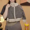 Chaqueta Cardigan de Punto Clase A Transfronteriza para Niños Primavera Otoño 2026 Estilo Coreano Cardigan Tejido para Niños Pequeños y Bebés Niños Niñas Moderno