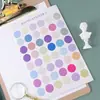 Adesivos coloridos de bolinhas estilo Ins em tons Morandi e terrosos, adesivos para selar, acessórios para planners, adesivos para cartões, adesivos para fotos