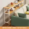 Mesa estrecha para hueco de cama, estante de almacenamiento para el pie de la cama, mesa larga extremadamente estrecha, de pie contra la pared, gabinete estrecho para hueco de cama, almacenamiento multicapa