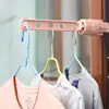 Colgador Japonés Creativo Marco de Ventana Perchero para Ropa Barra para Colgar Ropa Tendedero de Interior Montado en la Pared de 5 Agujeros