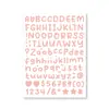 Novos Adesivos de Letras Inglesas de 0,5 Polegada Tamanho Pequeno Decoração de Cartão de Cumprimentos Material para Scrapbook Adesivos de Letras