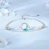 Pulsera Original Xinghe Cazadora de Sueños Femenina Estilo Coreano Estilo Fresco Plata de Ley S925 Pulsera Redonda Luna Creciente Pulsera de Estrella de Nicho