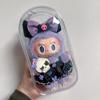 Bolsa de Cosméticos de Esmalte Labubu a Prueba de Polvo Muñeca de Algodón Bolsa Dolorosa de Exhibición Transparente Bola de Bebé 19cm Bolsa para Caminar de Bebé a Prueba de Polvo