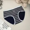 Ropa interior nueva de algodón estampada, entrepierna de algodón puro para mujer, entrepierna antibacteriana, hipoalergénica y transpirable, calzones tipo triángulo para mujer al por mayor