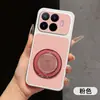 Textura de casca de lichia aplicável para capa de celular Xiaomi 17T Suporte giratório PocoF8ultra 15Pro à prova de queda 14U