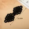 Botón de Pipa de Nueve Hojas, Botón de Cheongsam Tejido con Hilo Dorado y Plateado, Botón Grande para Abrigo de Uniforme de Escenario, Ropa Infantil