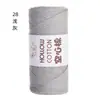 Hilo de Algodón Hueco Hilo de Algodón Puro Hilo de Algodón de Leche Bola de Hilo Fabricante Venta al por Mayor DIY Crochet Tejido Hilo Paquete de Material Peinado