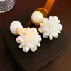 Pendientes Vintage de Aguja de Acero con Forma de Lágrima Ojo de Gato para Mujer, Estilo Retro con un Toque de Lujo, Accesorios para Orejas Versátiles y de Moda
