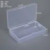 Caixa Plástica Transparente de PP Retangular Caixa para Embalagem de Itens Pequenos Contas Perler Insígnias Guka Equipamento de Pesca Joias Ferragens Caixa de Armazenamento