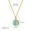 Europa e Estados Unidos Transfronteiriço Venda Quente Novo Colar Simples Cruz Amor Estrela Lua Pingente de Gota Óleo Colar Colar Feminino