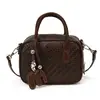 Bolsa de tecido vintage de nicho de alta qualidade para mulheres, nova bolsa transversal versátil de outono de 2026, bolsa almofada de mão super popular