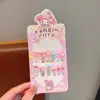 Novas Unhas Infantis Removíveis Vestíveis na Caixa para Meninas, Adesivos de Unha Removíveis, Adesivos de Unha Exquisitos de Desenho Animado, Peças de Unha