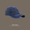 Las mujeres pueden usar una gorra de béisbol de algodón lavada con cola de caballo, gorra curva que combina con todo estilo coreano para hombres.