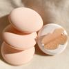 Nuevo Puff de Polvo con Cojín de Aire de Mariposa Mini Cojín de Aire Herramienta de Maquillaje de Belleza Mango de Mariposa Desmontable Redondo Puff de Polvo para Crema BB