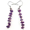 Pendientes de Borla de Piedra Natural Colorida de Moda Transfronteriza para Mujer con Diseño Irregular Único, Directo del Fabricante
