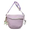 Bolsa de Nylon de Color Sólido para Hombres y Mujeres, Nueva Moda Tendencia Casual Versátil Multifuncional Bolso de Hombro Cruzado Bolso de Mano
