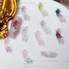 Estilo Igual ao Livro Vermelho Pequeno Joias de Arte para Unhas Cartoon Galvanizadas Acessórios de Arte para Unhas Koi Luminosos Acessórios de Resina Peixe Dourado de Simulação