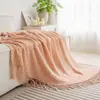 Manta para Sofá, Lujo Ligero Estilo Ins Color Sólido Manta de Aire Acondicionado, Manta de Aire Acondicionado Suave y Amigable con la Piel, Decoración Suave para Sala de Estar y Dormitorio Manta para Siesta