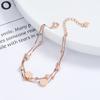 Pulseira de Garra de Gato em Prata de Lei 925 Feminina Verão 2022 Nova Simples Versátil Pulseira de Contas Foscas Personalidade Pulseira Elegante Joia