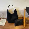 Bolsa de Ombro Único Retro Suede Fosco Outono Inverno Feminina Estilo Coreano Estilo Preguiçoso Versátil Casual para o Dia a Dia Sob o Braço Bolsa Mãe-Filho