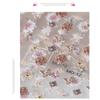 Nuevo Arte de Uñas Artesanal Papel Adhesivo 5D Relieve Rojo Neto Tulipán Conejo Retro Hueco Relieve Adhesivo Estéreo para Uñas