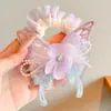 Ligas para el pelo lindas para niños con diseños de mariposas y flores, nuevo modelo 2026, accesorios para el pelo de niña, cintas para el pelo no dañinas para niñas