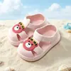 2026 Novos Sandálias e Chinelos de Animal Cartoon 3D Fofos para Bebê, Cor Sólida Versátil Moda para Casa e Uso Externo
