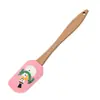 Espátula de Silicone Personalizável para Creme Cabo de Madeira de Faia Espátula para Cozinha, Panificação, Sobremesa, Bolo Série de Natal