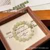 Pulsera de Cristal Verde Natural Niebla de la Montaña Qingshou, Cristal Esmeralda Verde de Xiuyan, Fresca y Refrescante, Pulsera Versátil