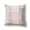 Funda de almohada de poliéster marmoleado estilo ins nórdico estampado geométrico terciopelo piel de melocotón funda de almohada para sofá de sala de estar QTH03