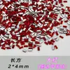 Huazi 1 Imitação:1 Grande Vermelho K9 Formato Especial Borda Invertida Fundo Plano Diamante Não Caindo Joias de Diamante de Luxo Leve Ano Novo DIY Flash Nail Art Diamante