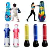 Saco de Boxeo de Pie Nuevo Columna de Boxeo Inflable Vertical para Niños Saco de Arena Vertical para Adultos Fitness Columna de Boxeo Engrosada