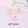 Flores de Dibujos Animados Sanrio Accesorios de Resina Pegamento de Crema Funda para Teléfono Móvil DIY Pasador Hecho a Mano Paquete de Materiales para Taza de Agua