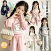 Dulce y elegante conjunto para niñas, versátil conjunto de sudadera y pantalones de conejito, nuevo conjunto de dos piezas estilo coreano para niños mayores