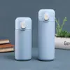 Taza térmica femenina botón de presión hacer grabado de logo hombres gran capacidad inteligente linda alta apariencia estudiante vaso de agua taza