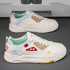 Zapatos Nuevos de Primavera para Hombre, Modernos y Versátiles, Tenis Blancos Casuales de Suela Gruesa, Zapatos Deportivos Antideslizantes para Hombre que Aumentan la Altura