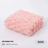 Toalha Quadrada Pequena de Coral Fleece com Grade de Nuvem Toalha de Pendurar Espessa para Banheiro Toalha de Mão para Bebê Absorvente Secagem Rápida Amiga da Pele