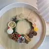 Kit de Manualidades Navideñas Estilo Rústico Americano, incluye materiales para hacer coronas, adecuado para jardines de infancia, floristerías y decoraciones de puertas interiores