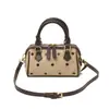 Bolso nuevo de moda europea y americana con estampado de leopardo rosa, bolso de mano de oficina moderno para mujer, bolso tipo almohada de piel sintética
