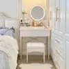 Dormitorio Estilo Crema Apartamento Pequeño Modelo Nuevo Ahorro de Espacio Tocador Simple Tocador Pequeño de Maquillaje