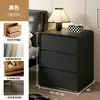 Mesita de Noche Estilo Crema Madera Maciza Hogar Dormitorio 2025 Nuevo Accesible Lujo Gama Alta Pequeño Gabinete de Mesita de Noche Gabinete de Almacenamiento