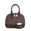 Bolsa Shell Retrô Cor Contrastante 2025 Nova Textura da Moda Mais Fácil de Combinar Bolsa de Mão Casual Estilo Ocidental Bolsa de Ombro Transversal Bolsa Feminina