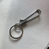 Resorte de Cuerda de Acero Inoxidable Llavero Hecho a Mano Creativo para Hombre Colgante de Llave de Coche para Colgar en la Cintura del Cinturón Ligero y Duradero