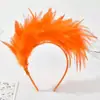 Diadema de Flores de Plumas de Carnaval Transfronterizo Fiesta Fiesta de Desempeño Accesorios para el Cabello de Plumas Diadema Accesorios Retro para el Cabello de Novia