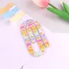 Novos Clips de Papel Acrílicos Transparentes Criativos, Clipes Coloridos Fofos para Documentos, Provas, Livros e Decoração