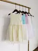 Fabricante Ropa Infantil Especial Wholesale Verano 2025 Vestido Niña Bebé Empalme Malla Chaleco Vestido Princesa