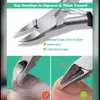 Pinzas de acero inoxidable para cutícula de pollo transfronterizas herramienta para arte de uñas de los dedos del pie 6 piezas pinzas para callosidades y piel muerta para manicura herramienta para el cuidado de las uñas