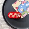 Grampo de cabelo vermelho de desenho animado da sorte Kate BB clip grampo de lã de menina fofa acessório de cabelo para cabeça clip lateral infantil